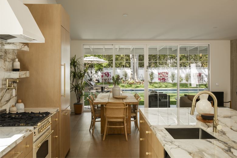 Great room opening to the garden